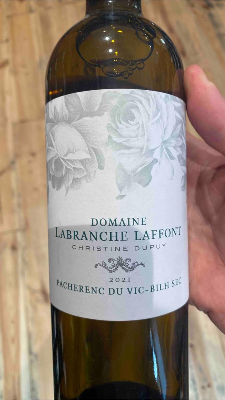 Pacherenc du vic - Bilh sec - Domaine Labranche Laffont - Christine Dupuy -2021