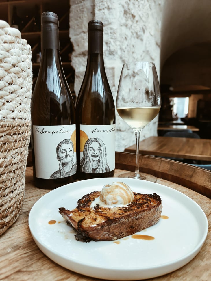 Pain Perdu Caramel Beurre Salé, Boule De Glace Vanille - Les Péquélets - 642372