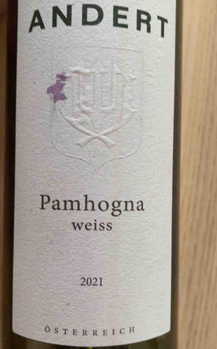Pamhogna weiss - Andert Wein - Michael & Erich Andert -2021