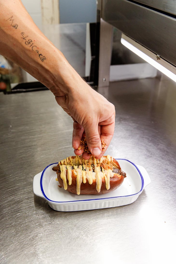Melanzana Roll Con Arachidi, Senape E Cipolla Croccante - Laboratorio - 806324