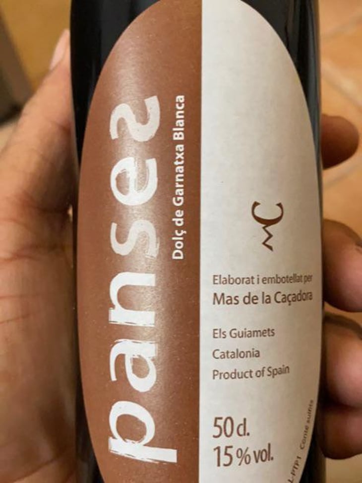 PANSES (Vi dolç) - Mas La Caçadora - Joan Pujades Giné 