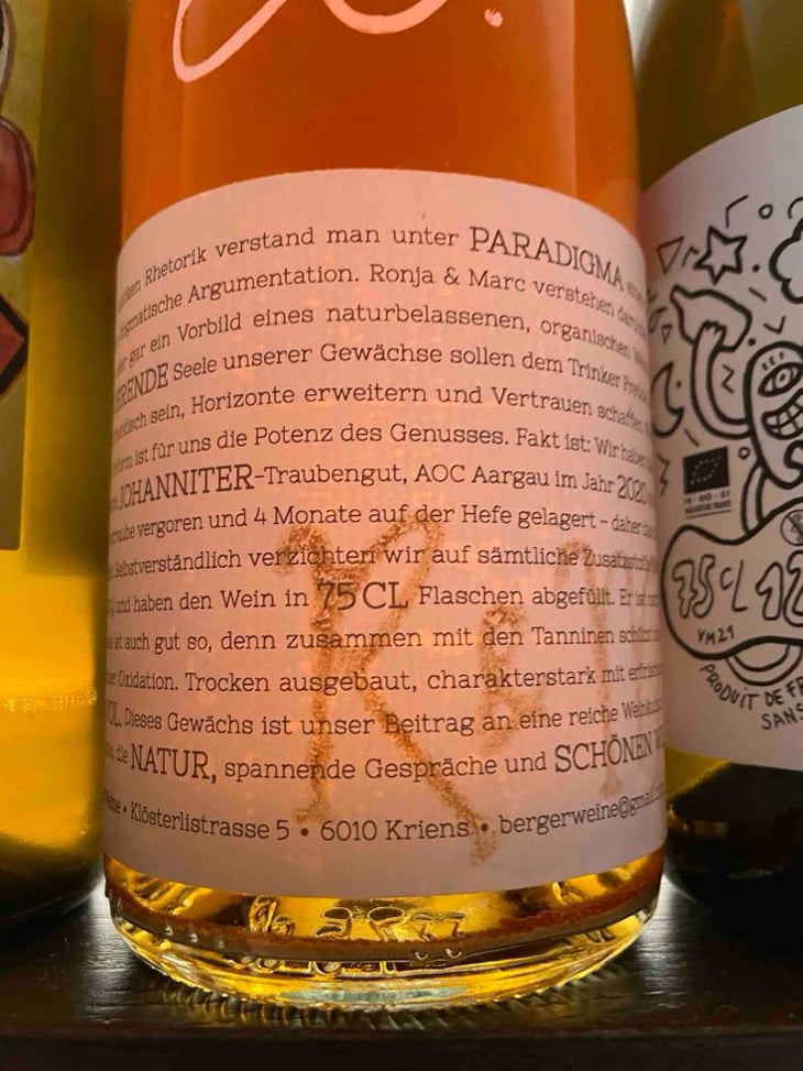 Paradigma Orange - Berger Weine - Ronia & Marc Berger 