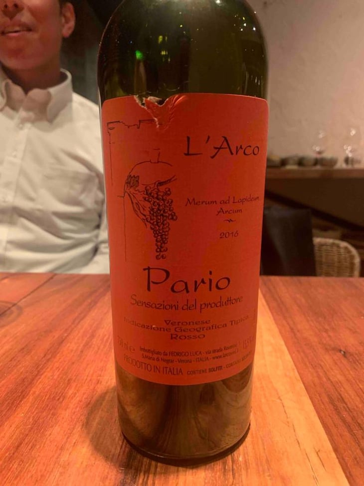 Pario - L'Arco Vini - Luca Fedrigo -2017