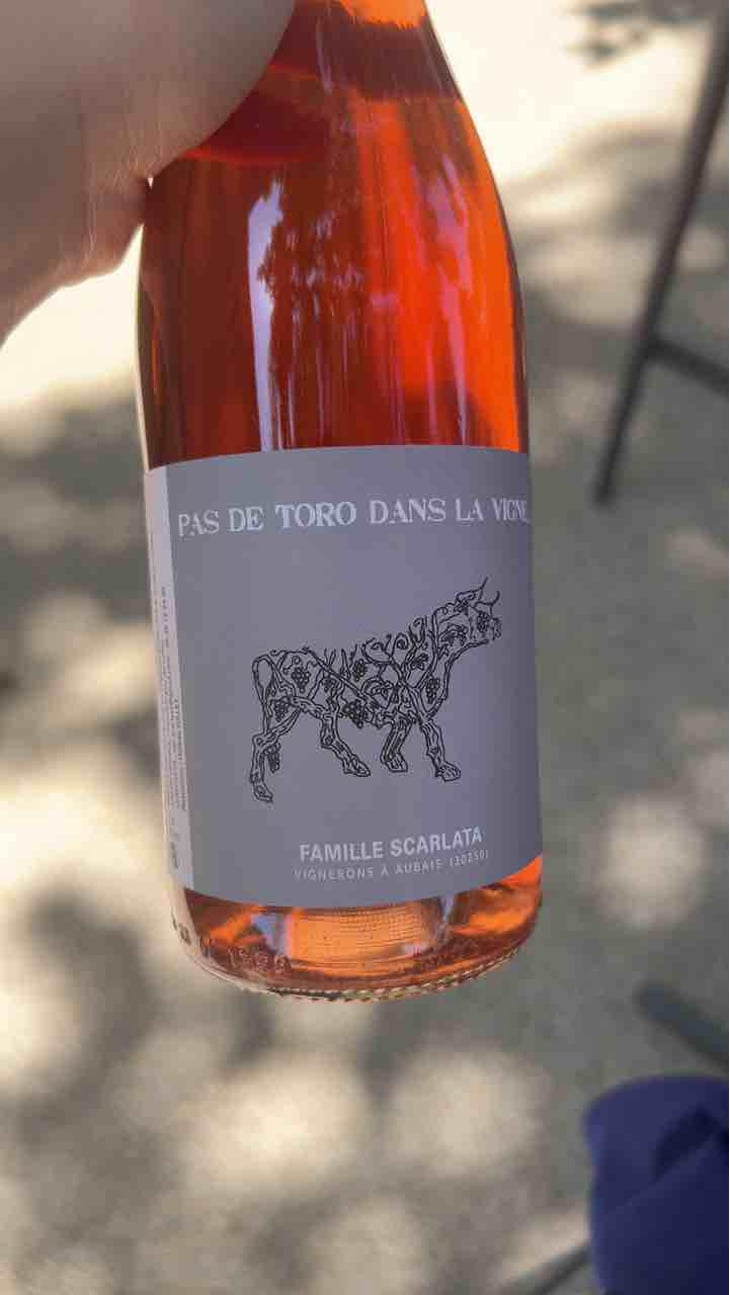 Pas de Toro dans la Vigne - Vin de Famille Scarlata - Famille Scarlata -2022