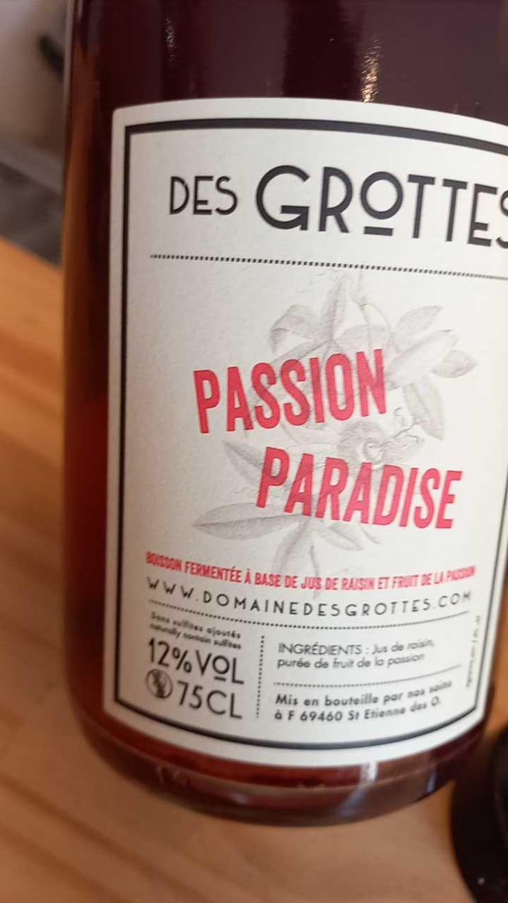 Passion Paradise - Domaine des Grottes - Romain des Grottes -2022