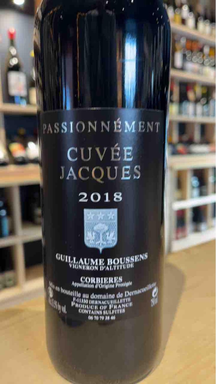 Passionnément Cuvée Jacques - Domaine Dernacueillette - Guillaume Boussens 