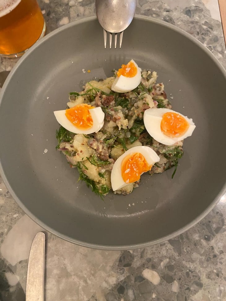Potato Salad, Aromatic Herbs And Boiled Egg - ita Madrid - 794855