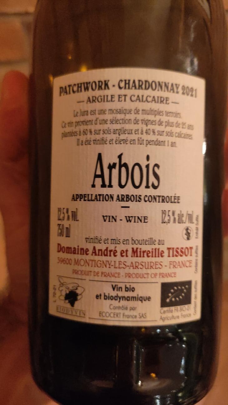 Patchwork - Domaine André & Mireille Tissot - Bénédicte & Stéphane Tissot 