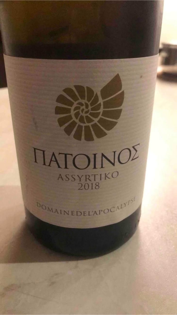 Assyrtiko - Patoinos, Terre de l'Apocalypse - Josef Zisyadis 