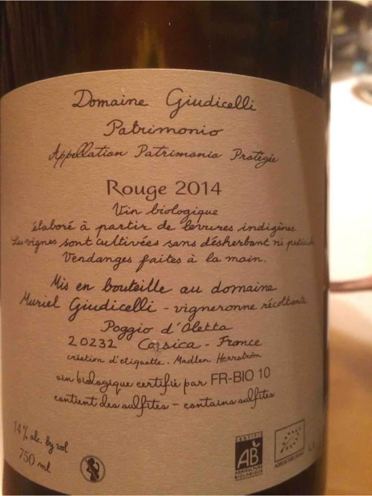 Patrimonio - Domaine Giudicelli - Muriel Giudicelli 