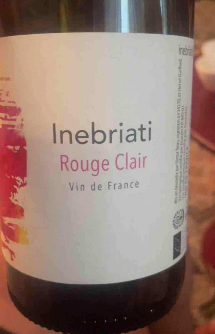 Rouge Clair - Domaine Inebriati - Victor Beau -2023