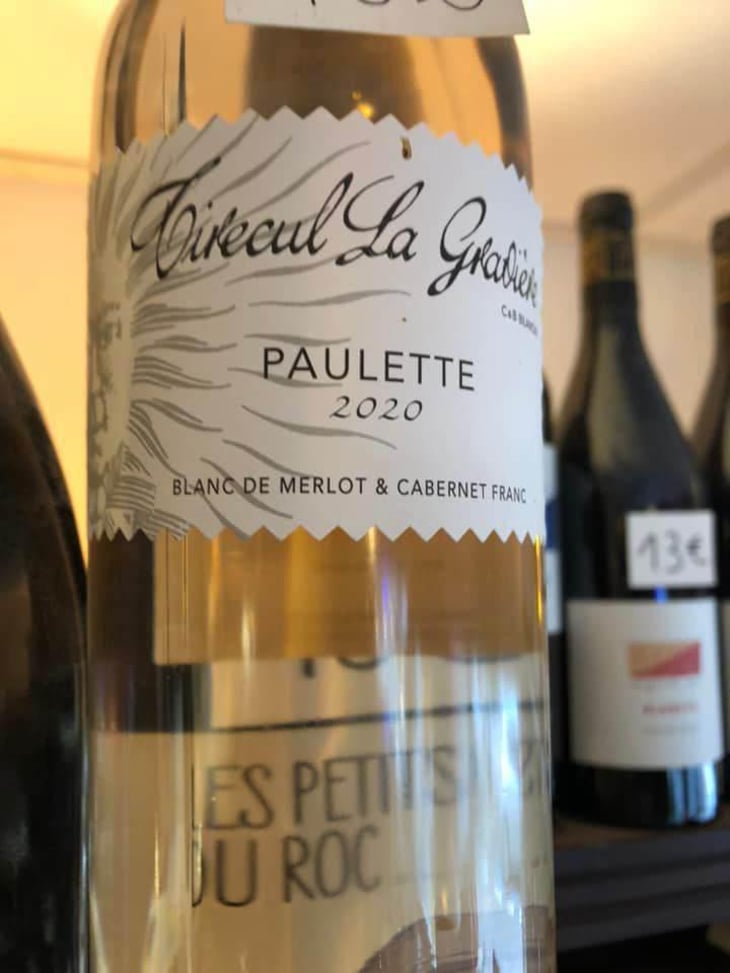 Paulette 2020 - Chateau tirecul la Gravière - Claudie & Bruno Bilancini -2020