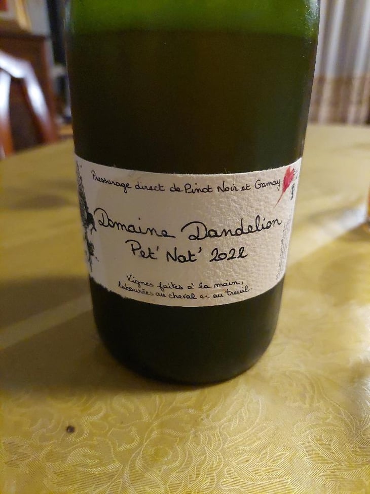 Pet nat - Domaine Dandelion - Morgane Seuillot & Christian Knott -2022