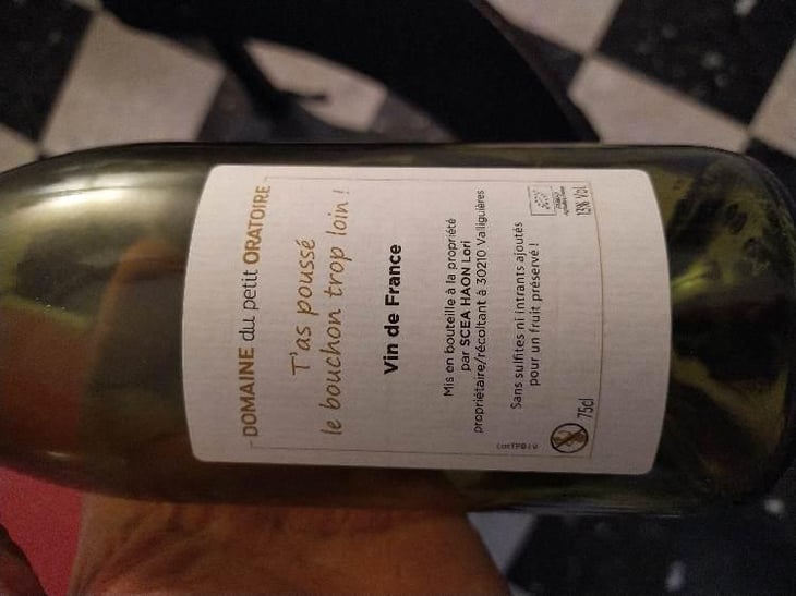 Pétanque: T'as Poussé Le Bouchon Trop Loin ! - Domaine du Petit Oratoire - Lori Haon -2019