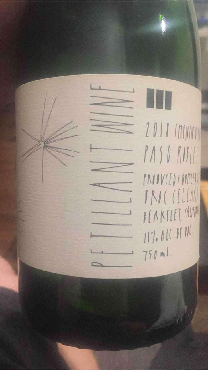 Petillant Wine - Broc Cellars - Chris Brockway 