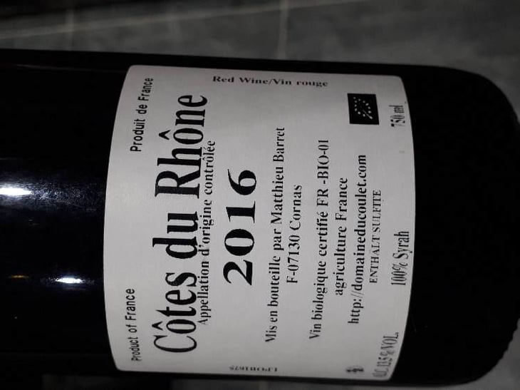 Petit Ours - Domaine du Coulet - Matthieu Barret 