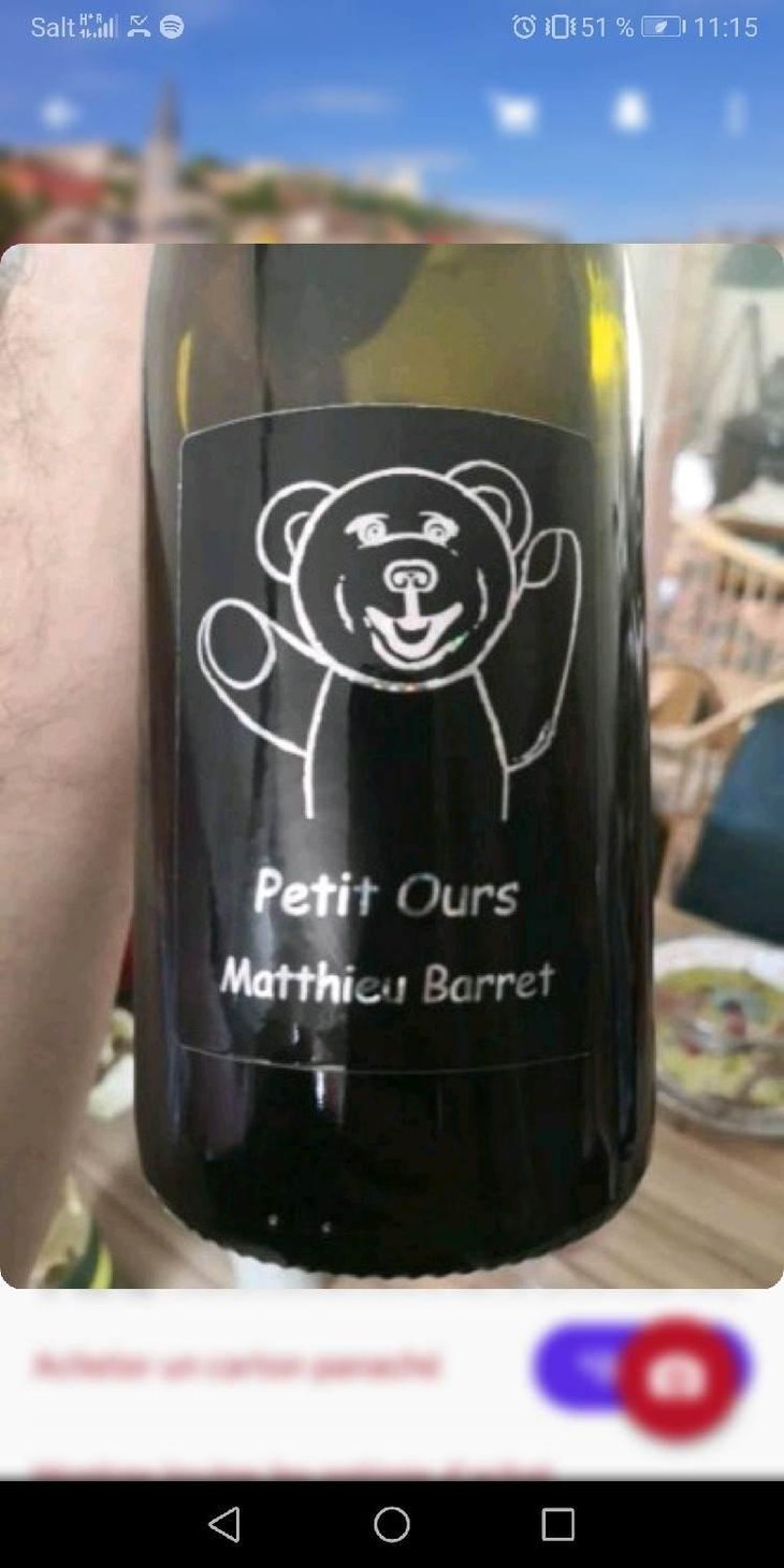 Petit Ours - Domaine du Coulet - Matthieu Barret 
