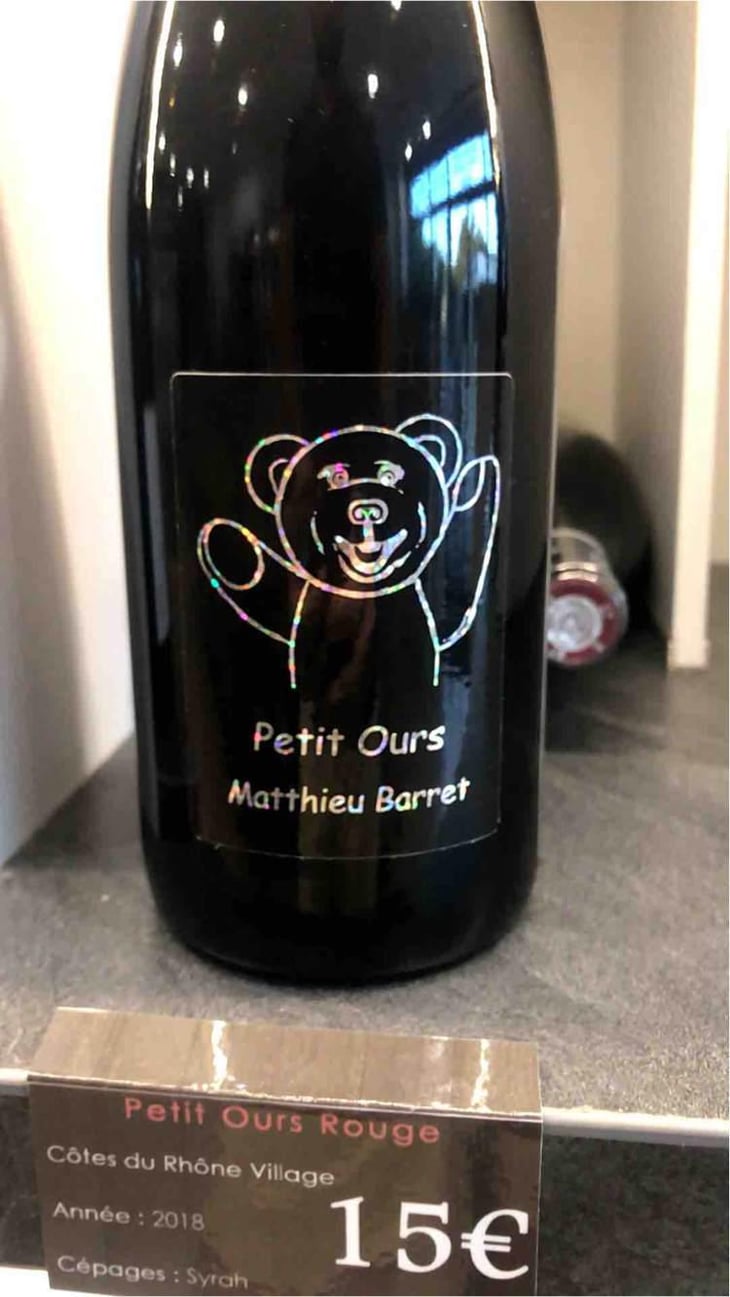 Petit Ours - Domaine du Coulet - Matthieu Barret 
