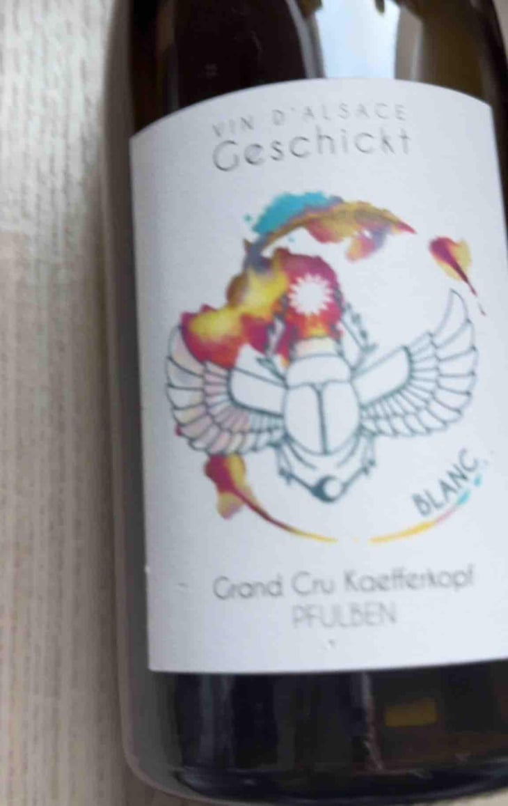 Pfulben Grand Cru Kaefferkopf - Domaine Geschickt - Arnaud Geschickt & Aurélie Fayolle -2019