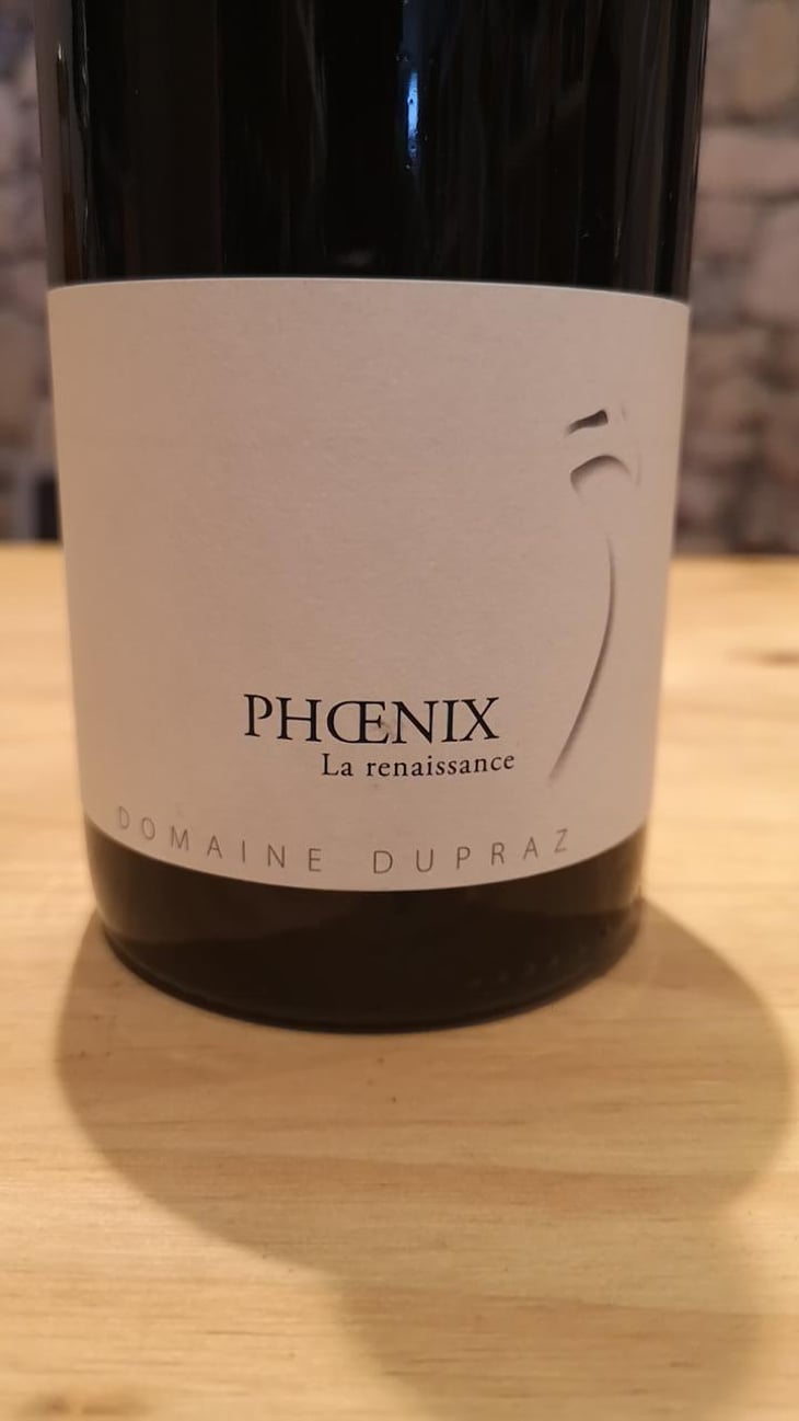 Phoenix "La Renaissance" - Domaine Dupraz - Marc, Jérémy & Maxime Dupraz -2019