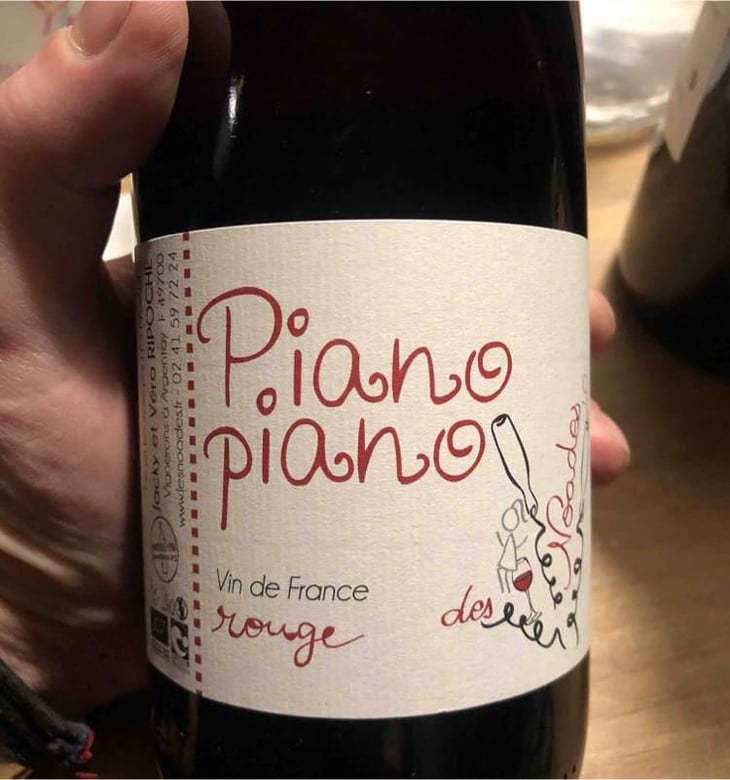 Piano Piano Vin Rouge - Les Noades - Jacky & Vero Ripoche 