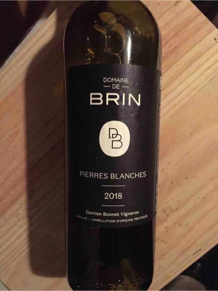 Pierres Blanches - Domaine de Brin - Damien Bonnet 