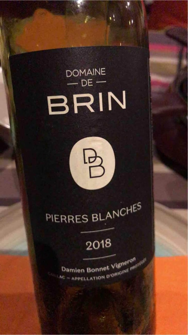 Pierres Blanches - Domaine de Brin - Damien Bonnet 