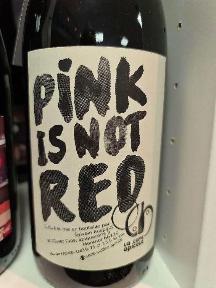 Pink is not Red (label after 2016) - La Cave Apicole - Sylvain Respaut & Olivier Cros 