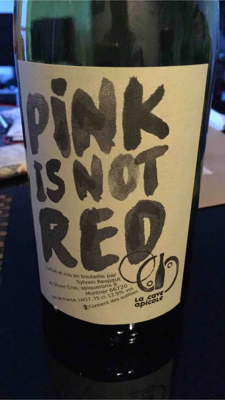 Pink is not Red (label after 2016) - La Cave Apicole - Sylvain Respaut & Olivier Cros 