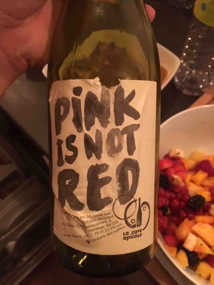Pink is not Red (label after 2016) - La Cave Apicole - Sylvain Respaut & Olivier Cros 