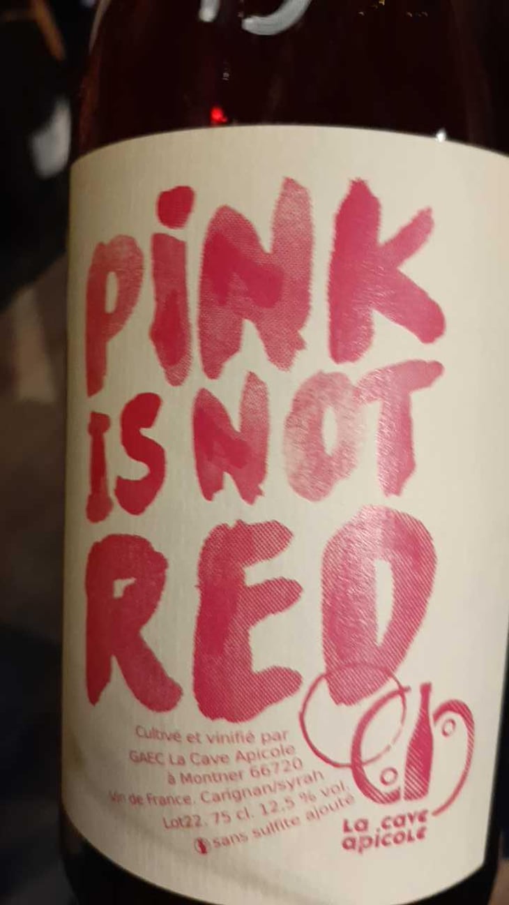 Pink is not Red (label before 2016) - La Cave Apicole - Sylvain Respaut & Olivier Cros 