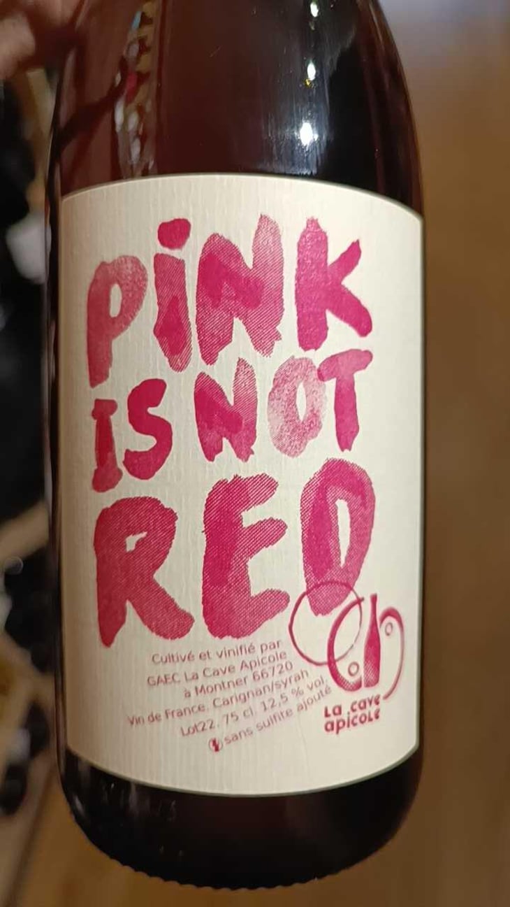 Pink is not Red (label after 2016) - La Cave Apicole - Sylvain Respaut & Olivier Cros 