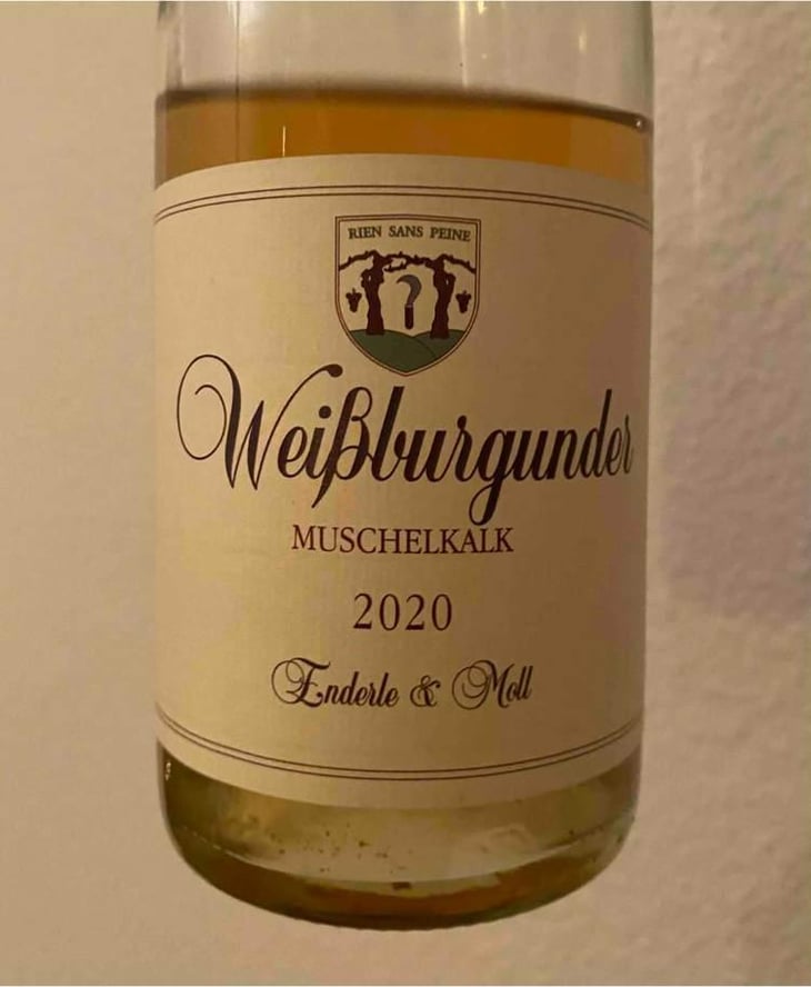 Weißburgunder Muschelkalk - Enderle & Moll - Florian Moll & Max Lecat -2020