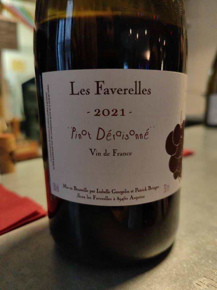 Pinot Déraisonné - Domaine des Faverelles - Isabelle & Patrick Georgelin 