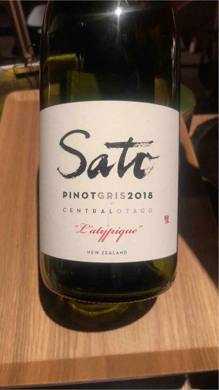 Pinot Gris - Sato Wines - Yoshiaki & Kyoko Sato 