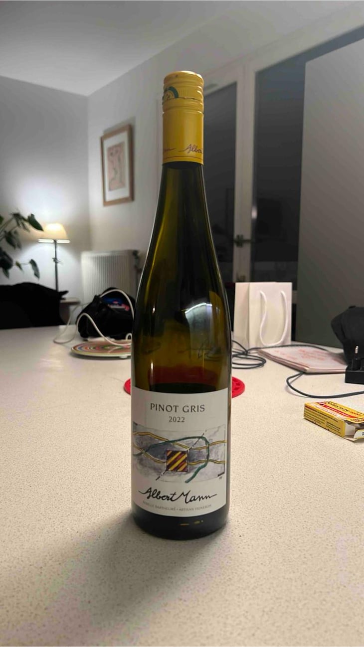 Pinot Gris - Domaine Albert Mann - Famille Barthelmé -2022