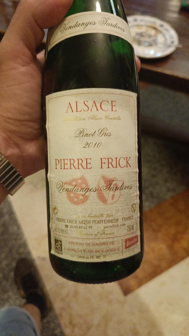 Pinot Gris - Domaine Pierre Frick - Jean-Pierre, Chantal et Thomas Frick 