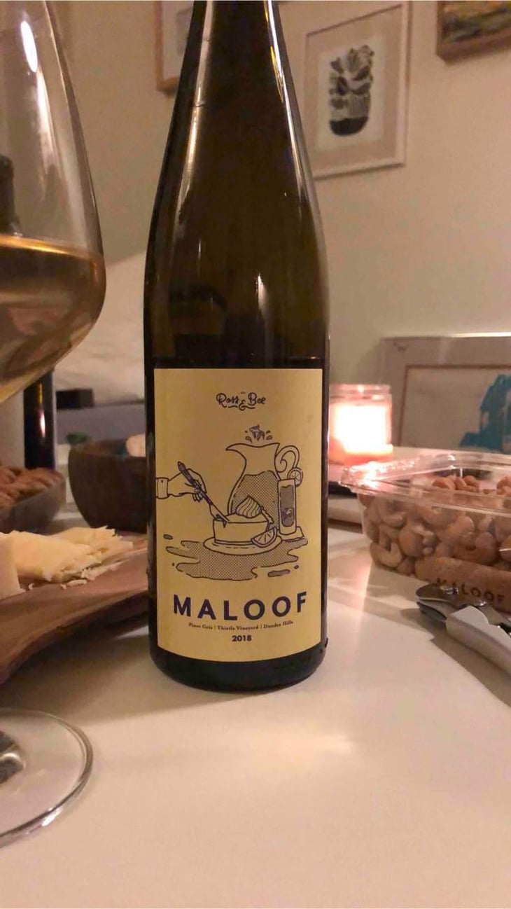Pinot Gris - Thistle Vineyard of The Dundee Hills AVA - Ross & Bee Maloof 