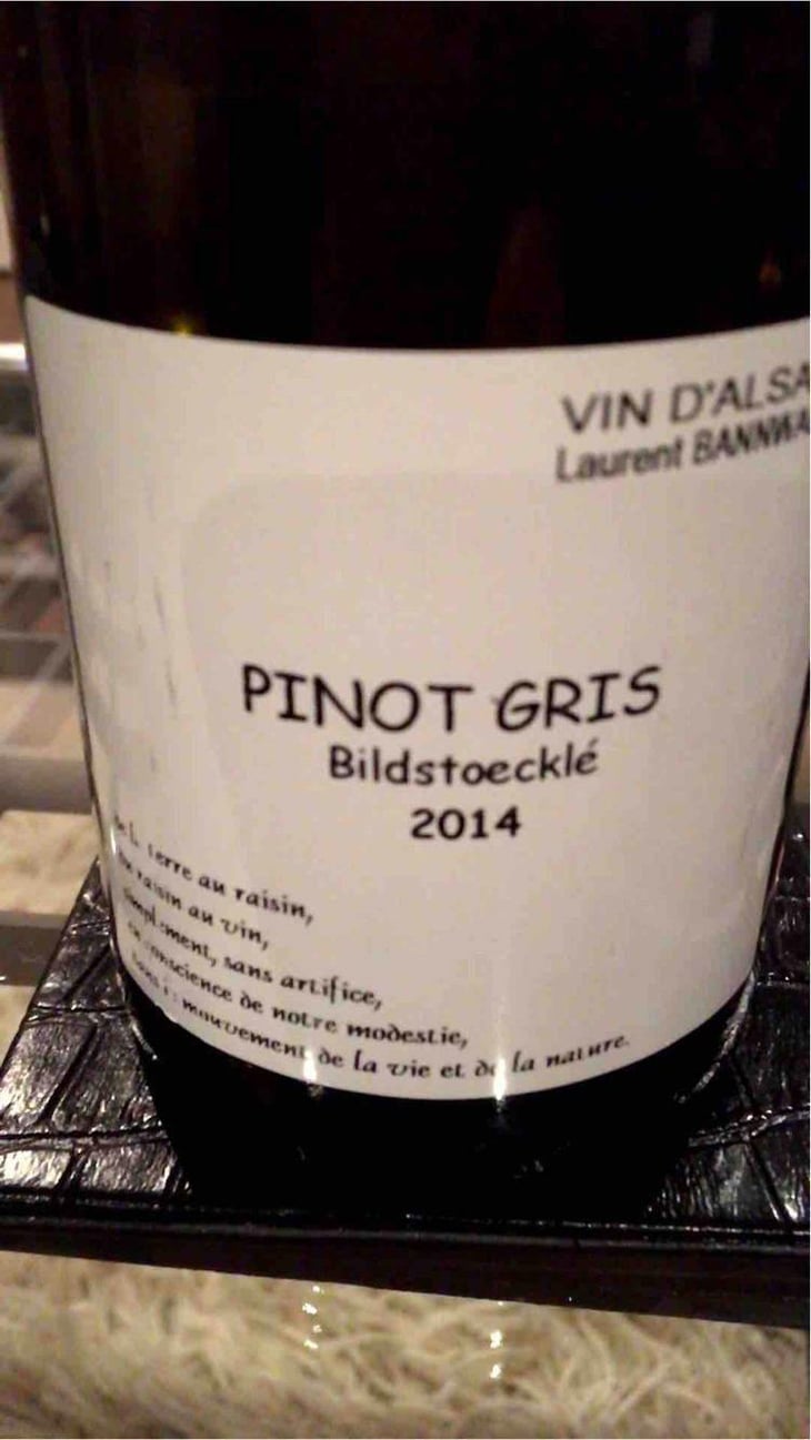 Pinot Gris Bildstoecklé - Laurent Bannwarth - Stéphane Bannwarth 
