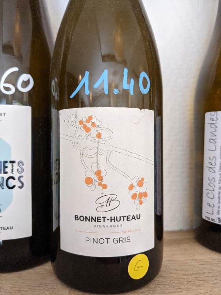 Pinot Gris - Domaine Bonnet-Huteau - Jean-Jacques Bonnet & Vincent Pineau 