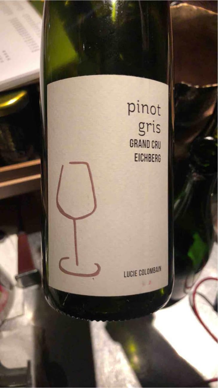 Pinot Gris Grand Cru Eichberg - Lucie Colombain - Eric , Jean & Marie Colombain 