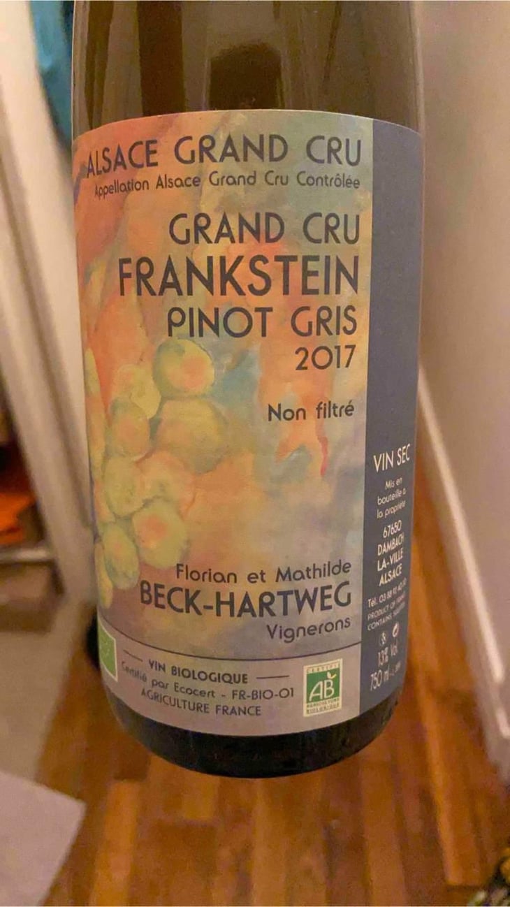 Pinot Gris Grand Cru Frankstein - Florian & Mathilde Beck-Hartweg - Florian & Mathilde Beck-Hartweg 