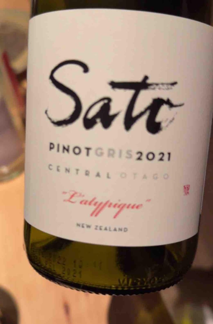 Pinot Gris L’atypique - Sato Wines - Yoshiaki & Kyoko Sato -2021