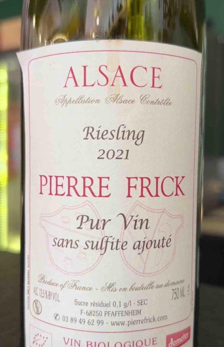 Pinot Gris Macération - Domaine Pierre Frick - Jean-Pierre, Chantal et Thomas Frick 