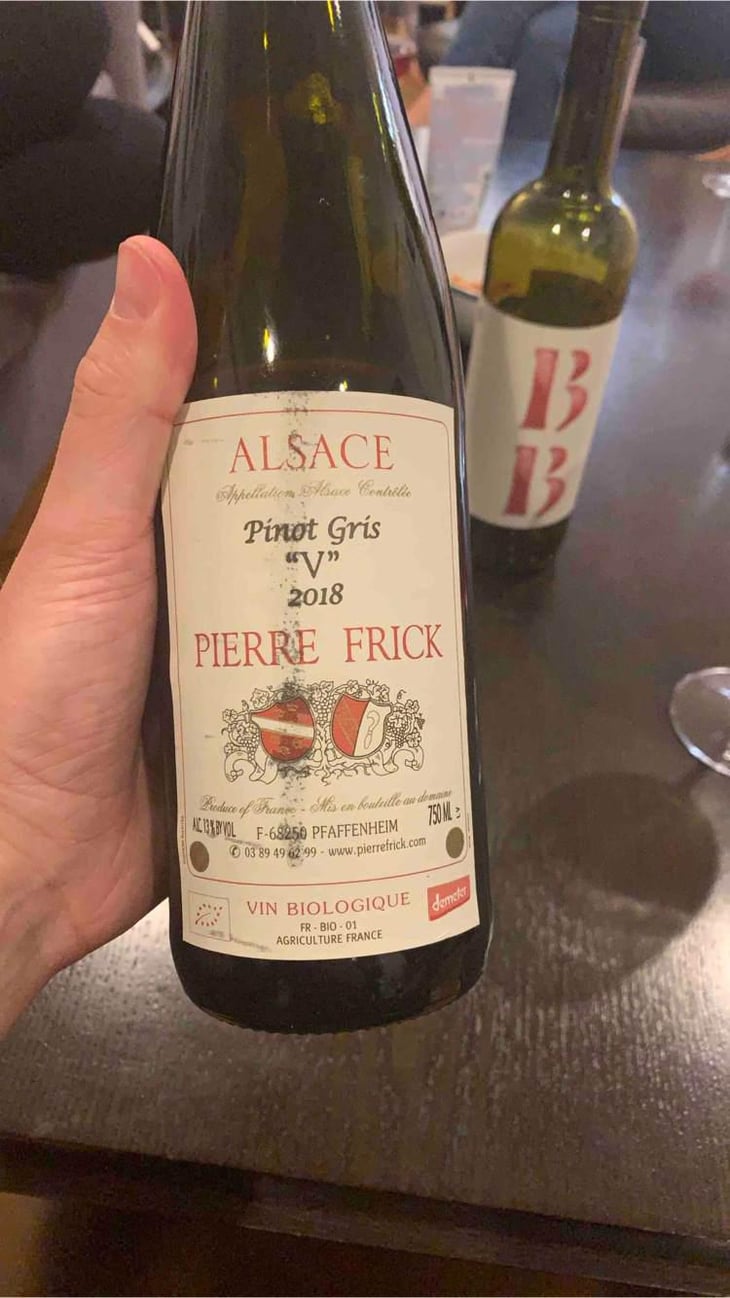 Pinot Gris Macération - Domaine Pierre Frick - Jean-Pierre, Chantal et Thomas Frick 
