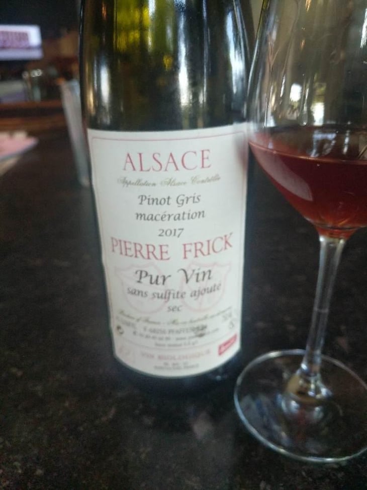 Pinot Gris Macération - Domaine Pierre Frick - Jean-Pierre, Chantal et Thomas Frick 
