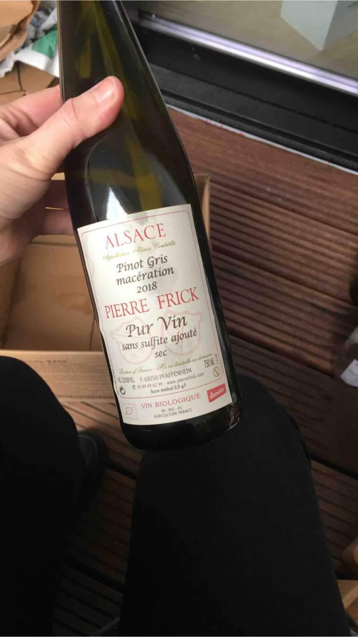 Pinot Gris Macération - Domaine Pierre Frick - Jean-Pierre, Chantal et Thomas Frick 