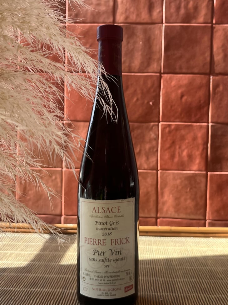 Pinot Gris Macération - Domaine Pierre Frick - Jean-Pierre, Chantal et Thomas Frick 