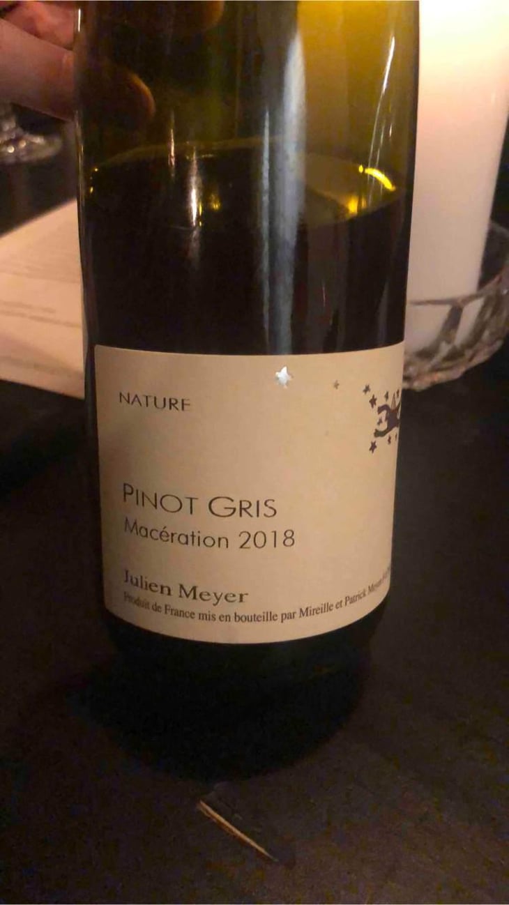 Pinot Gris Maceration - Domaine Julien Meyer - Patrick Meyer 