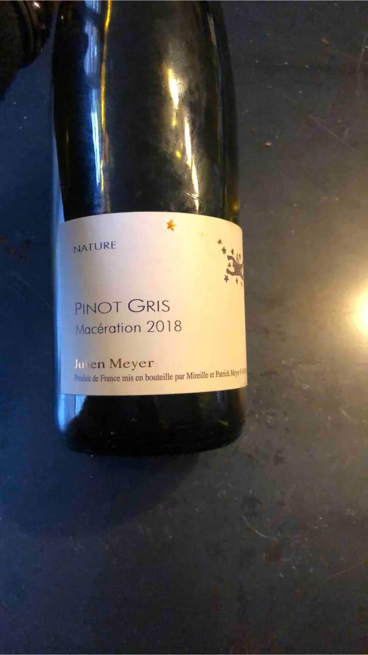 Pinot Gris Maceration - Domaine Julien Meyer - Patrick Meyer 
